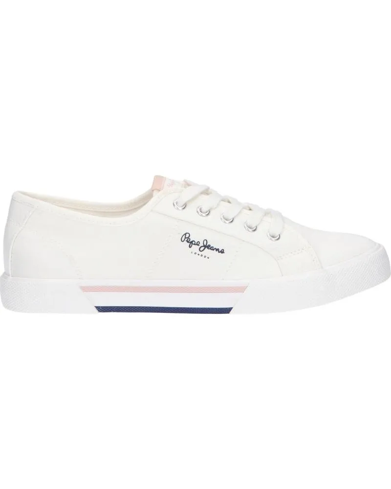 Deportivas de Mujer y Niña y Niño PEPE JEANS PGS30543 BRADY 800 WHITE