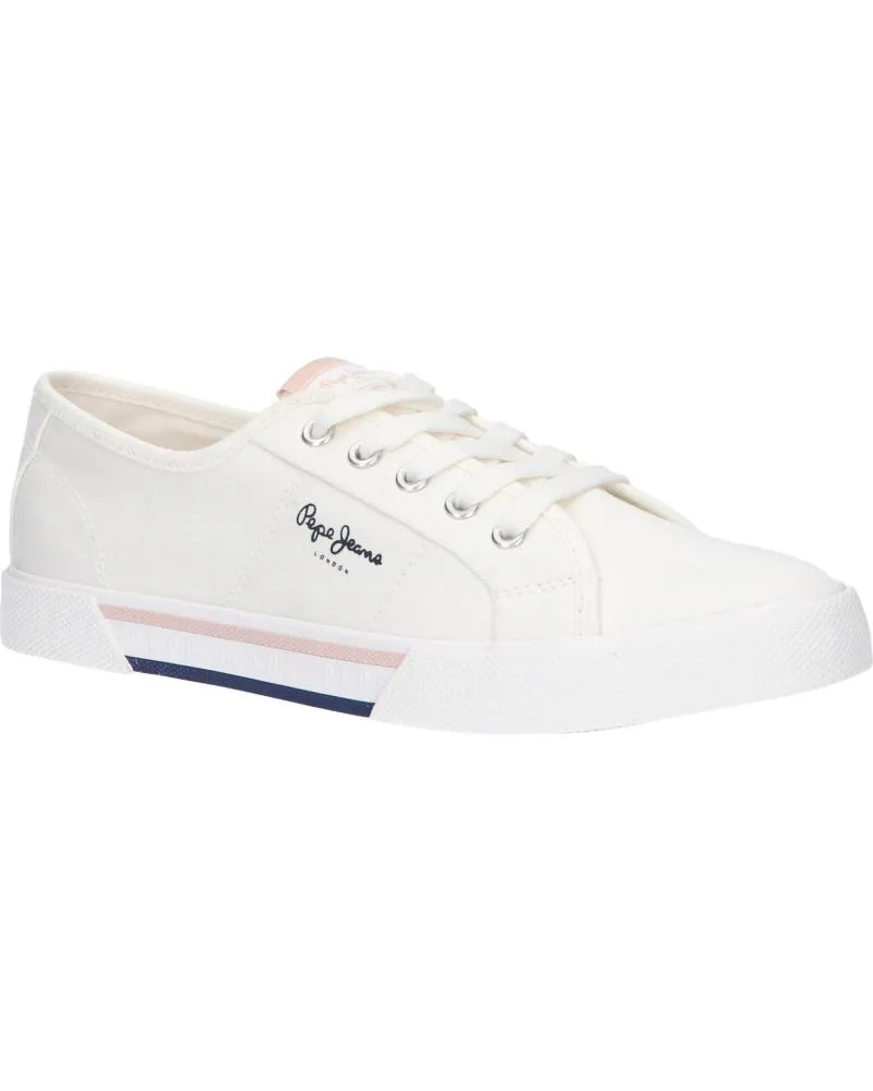 Deportivas de Mujer y Niña y Niño PEPE JEANS PGS30543 BRADY 800 WHITE