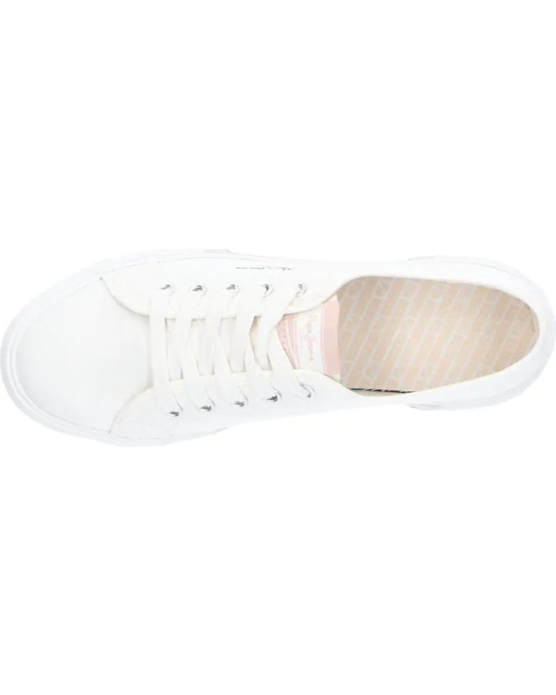 Deportivas de Mujer y Niña y Niño PEPE JEANS PGS30543 BRADY 800 WHITE