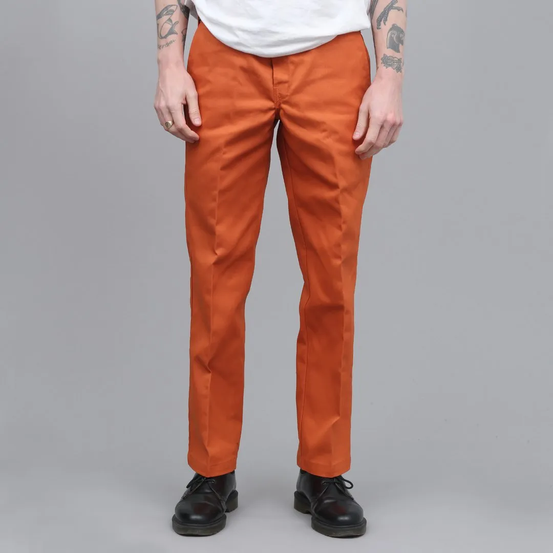 dickies pantalón slim 873 work naranja