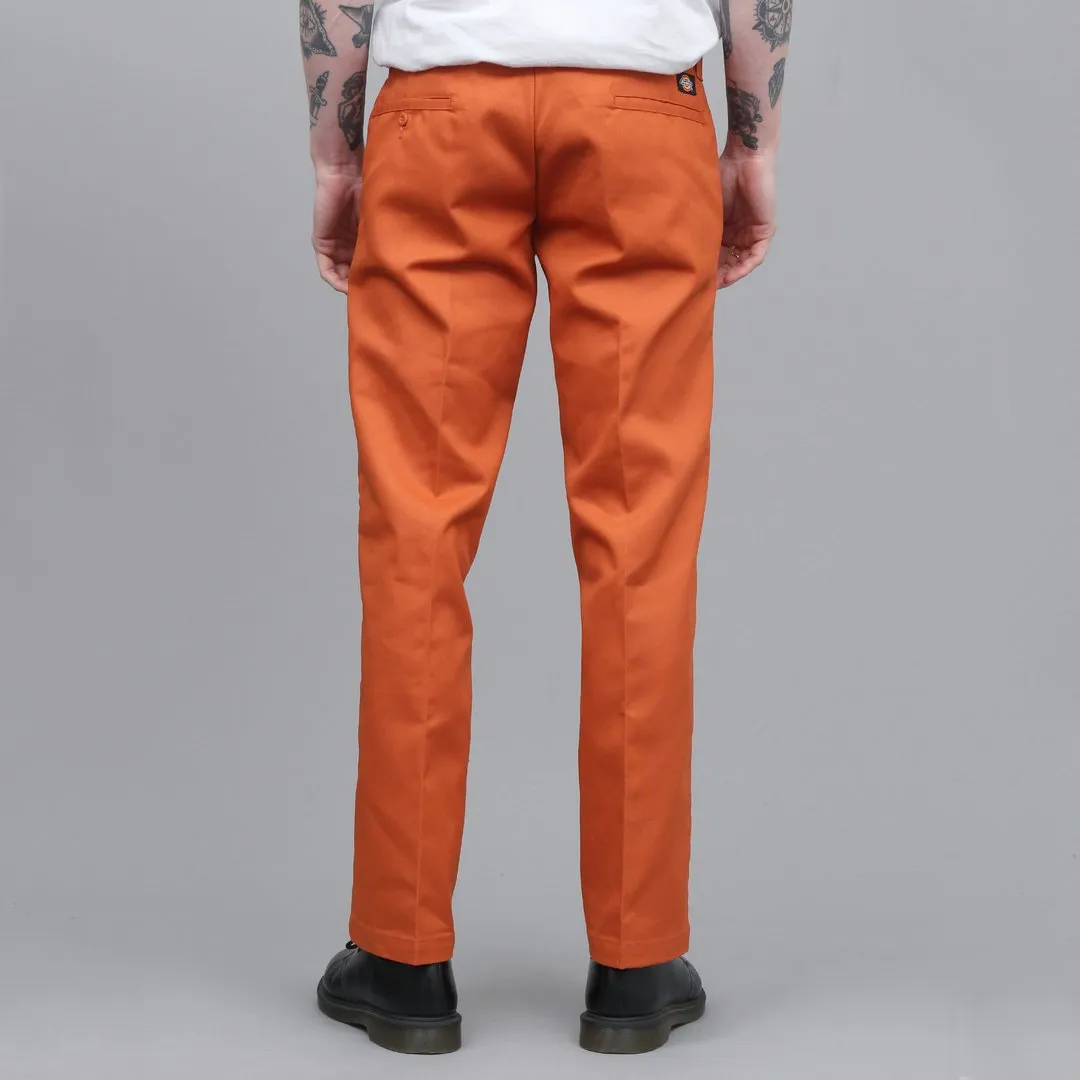 dickies pantalón slim 873 work naranja