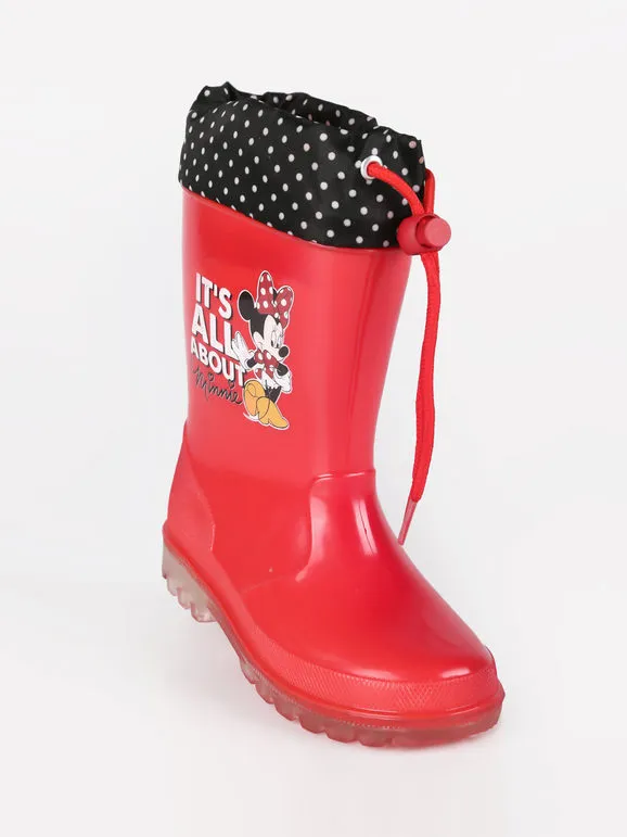 Disney Botas de lluvia de Minnie Mouse con luces