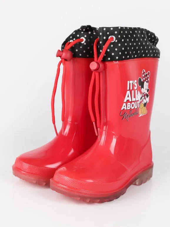 Disney Botas de lluvia de Minnie Mouse con luces