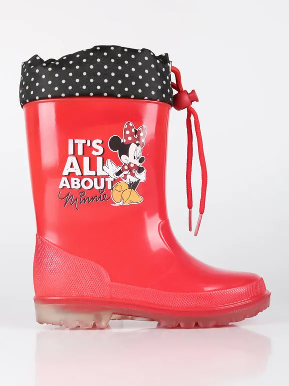 Disney Botas de lluvia de Minnie Mouse con luces