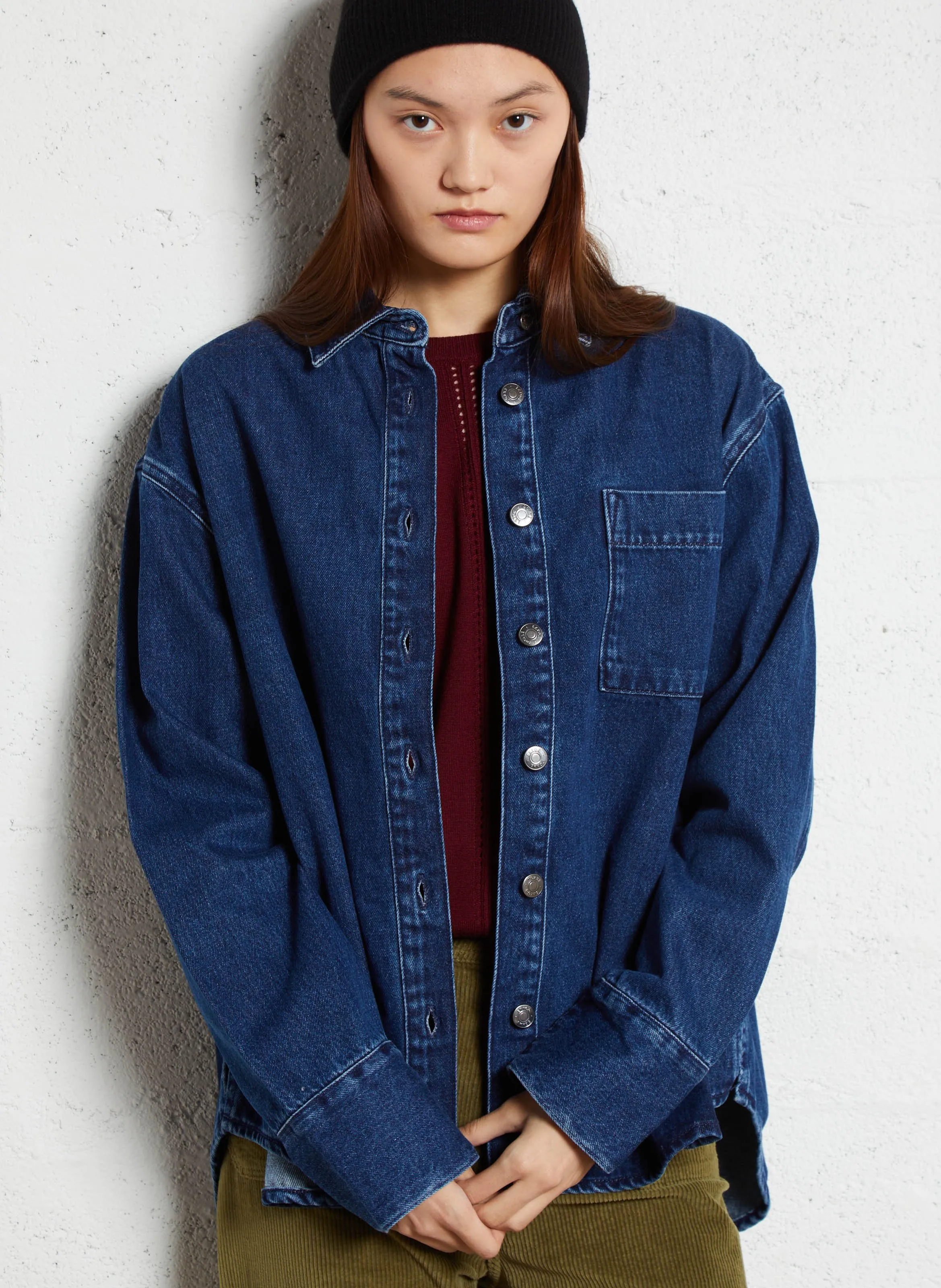 EKYOG JIMMY  CAMISA VAQUERA DE ALGODóN EN AZUL