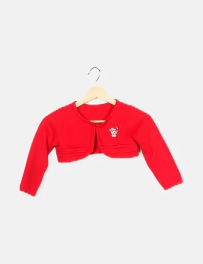 El cofre de la moda Bolero rojo hamter bordado