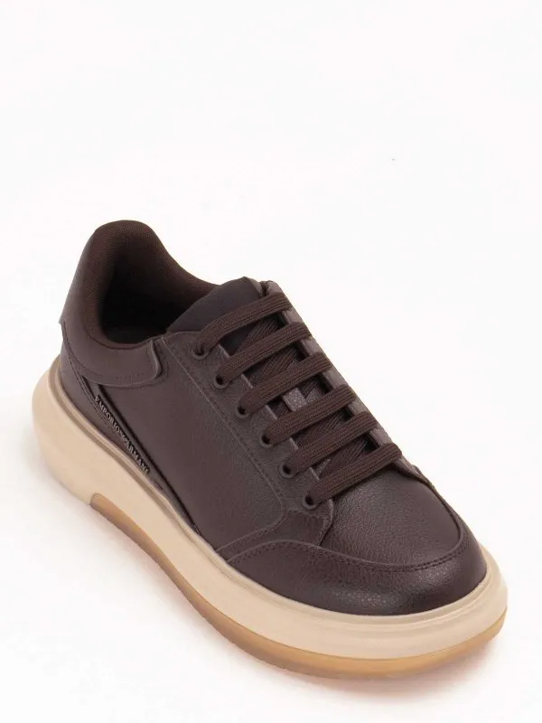 EMPORIO ARMANI ZAPATILLAS  MARRóN