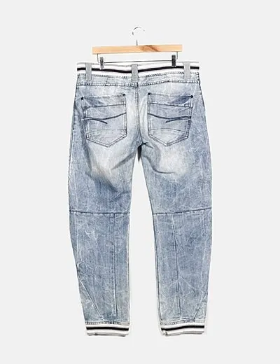 Fishbone Jeans azul cordón
