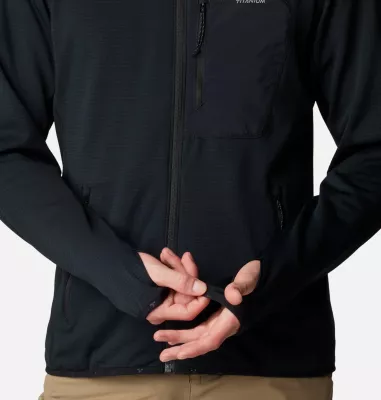 Forro polar con diseño de cuadrícula con Triple Canyon™ para hombre