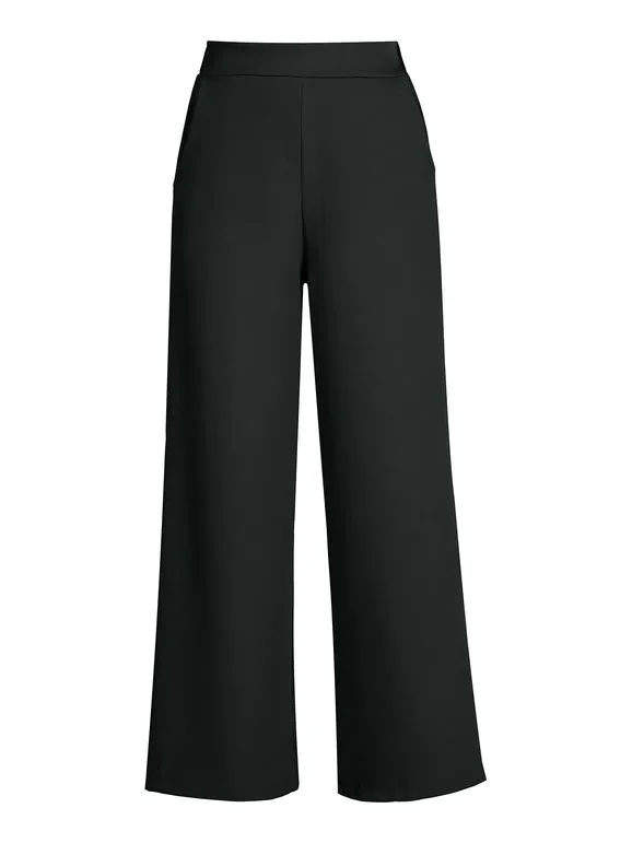 Ghisleri Pantalón ancho de mujer de tiro alto.