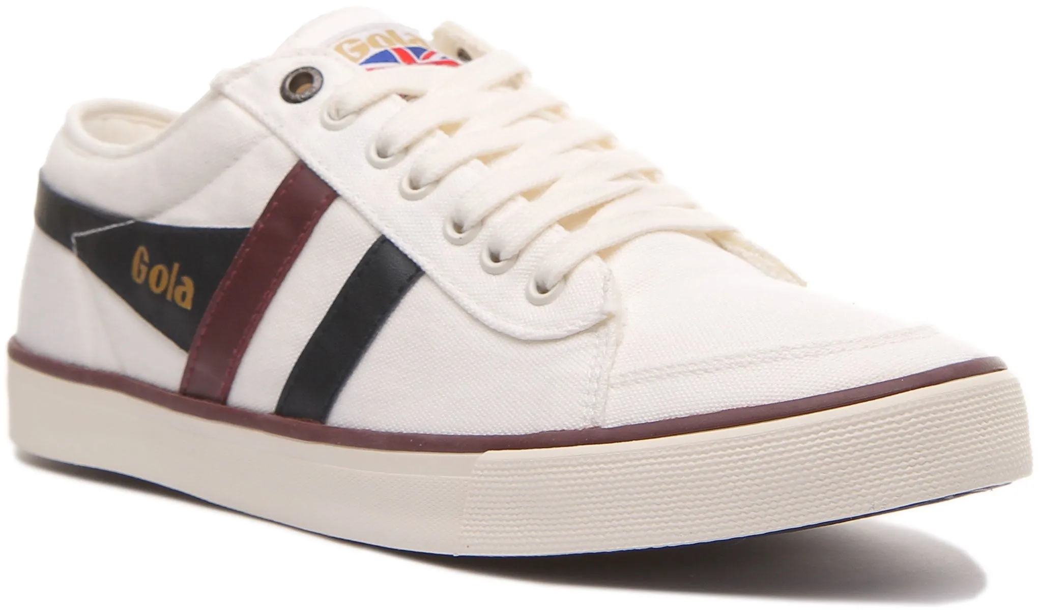 Gola Classics Comet Zapatillas de lona con cordones para hombre en blanco roto