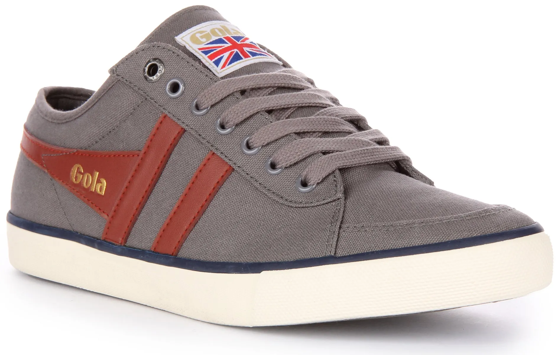 Gola Classics Comet Zapatillas de lona con cordones para hombre en blanco roto