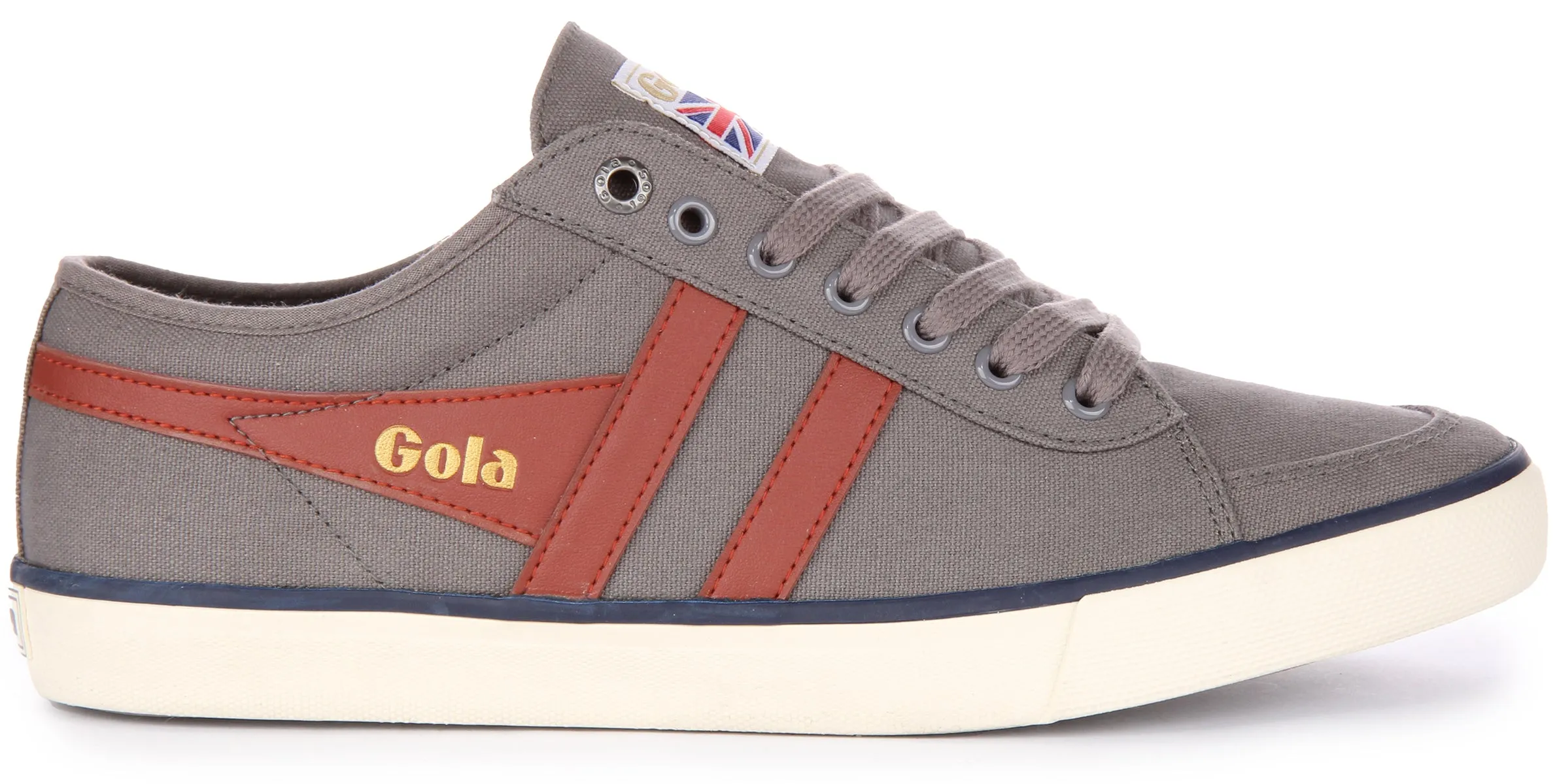 Gola Classics Comet Zapatillas de lona con cordones para hombre en blanco roto