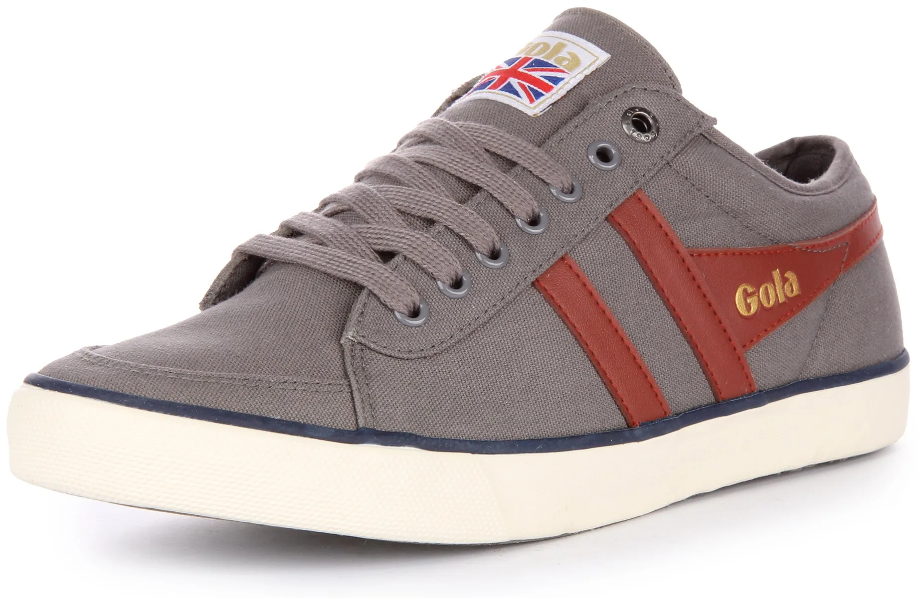 Gola Classics Comet Zapatillas de lona con cordones para hombre en blanco roto