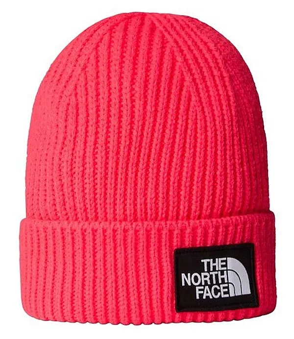 GORRA THE NORTH FACE TNF BOX LOGO CUFFED  RADIANT POPPY  UNISEX JUNIOR