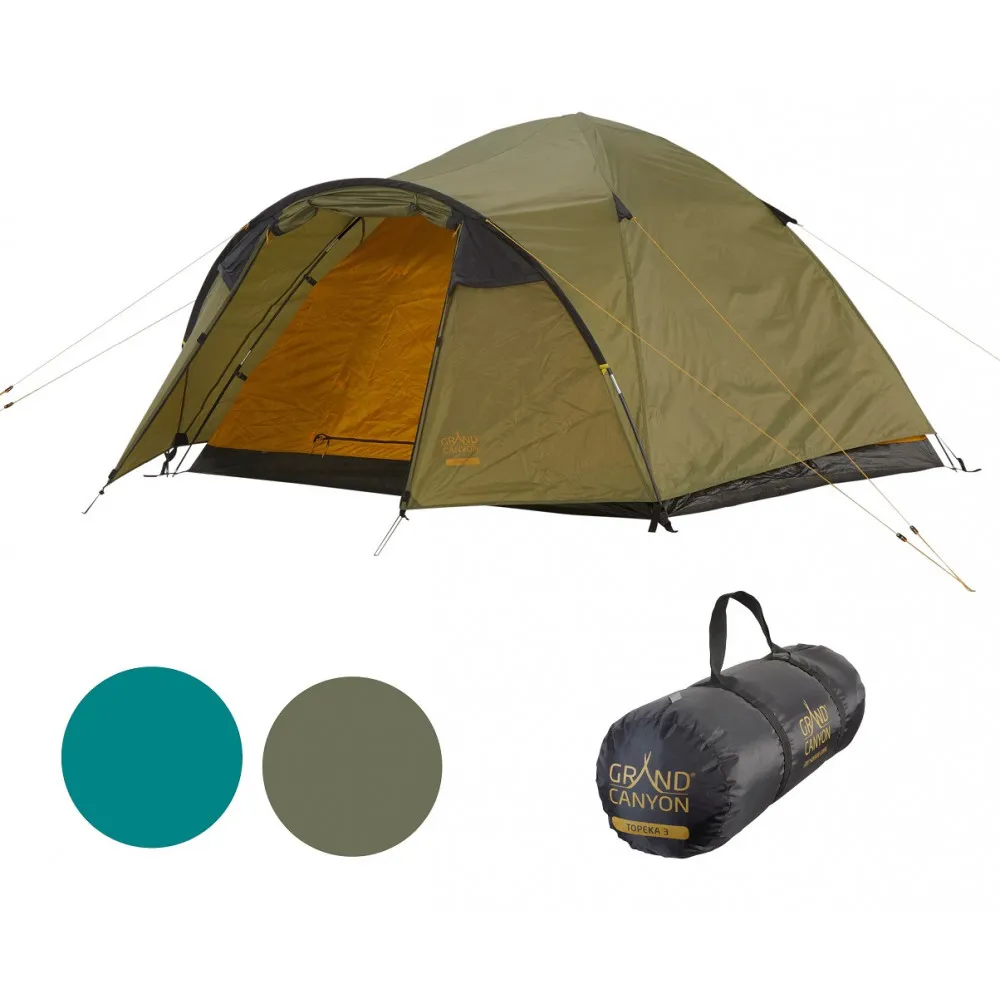 GRAND CANYON TOPEKA 3 VERDE  TIENDA DE CAMPAñA ULTRALIGERA