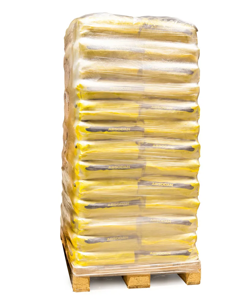 Granulado absorbente de aceite Absodan SuperPlus, Universal, muy fino, 1 palet, 78 sacos de 10 kg