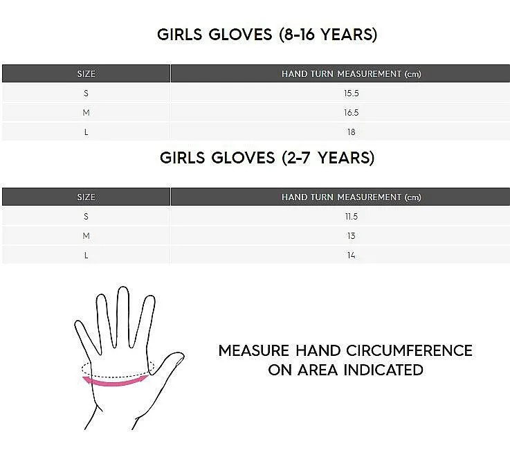 GUANTES ROXY JETTY  KVJ1/TRUE BLACK BLURRY FLOWER  GIRL´S