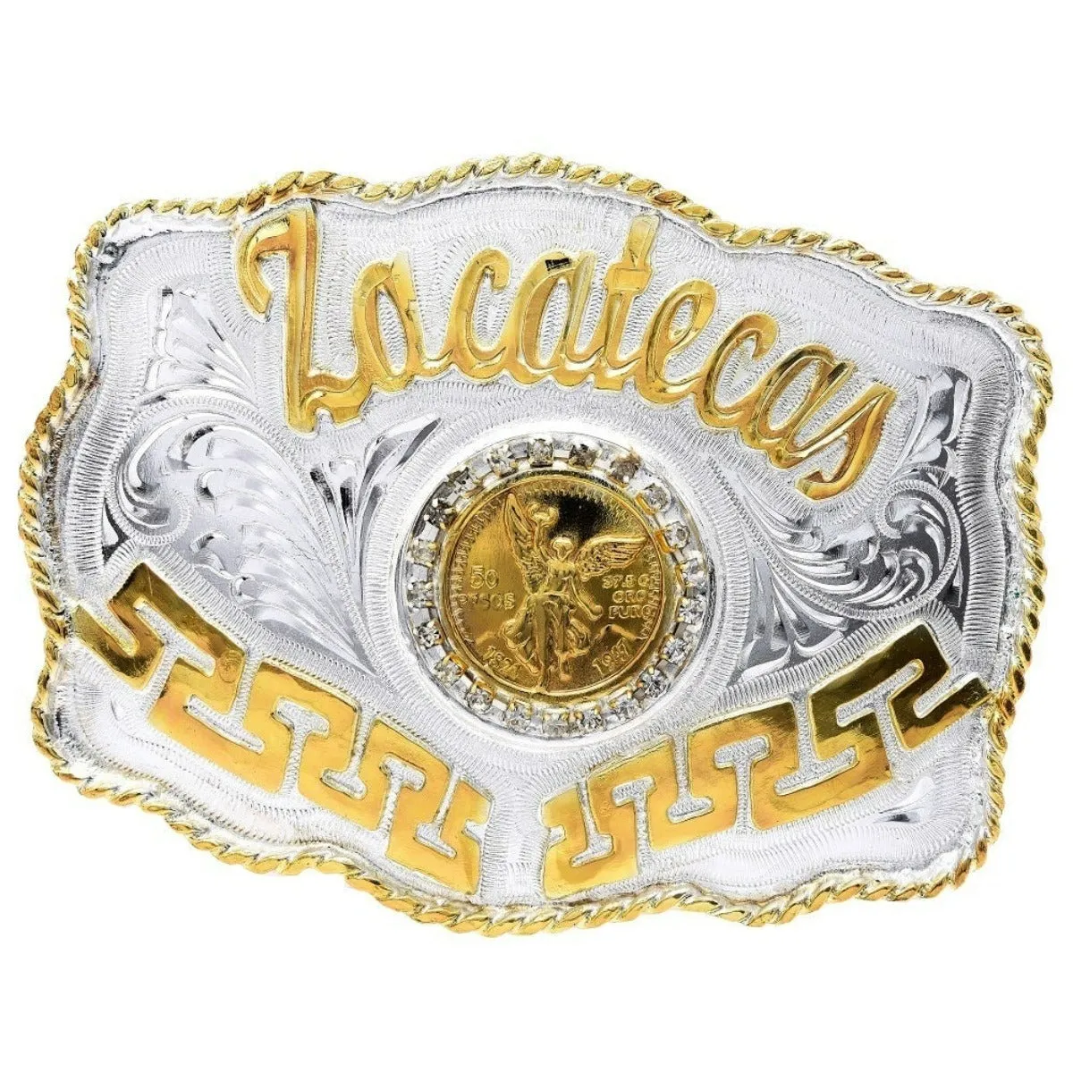 HEBILLA DE ZACATECAS CON CENTENARIO DE ALPACA FINA IMP21112