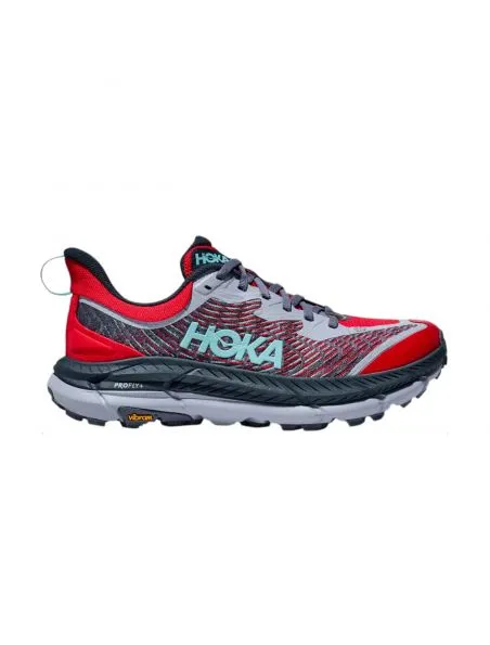 HOKA Zapatillas Mafate Speed 4 Hombre Cerise/Stormy Skies