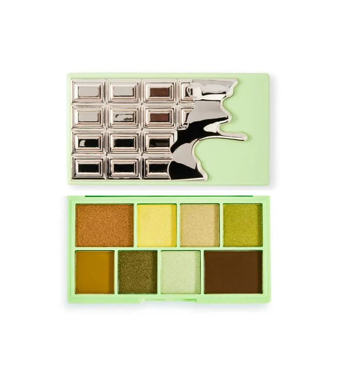 I HEART REVOLUTION  PALETA DE SOMBRAS DE OJOS CHOCOLATE MINI  PISTACHIO CREAM