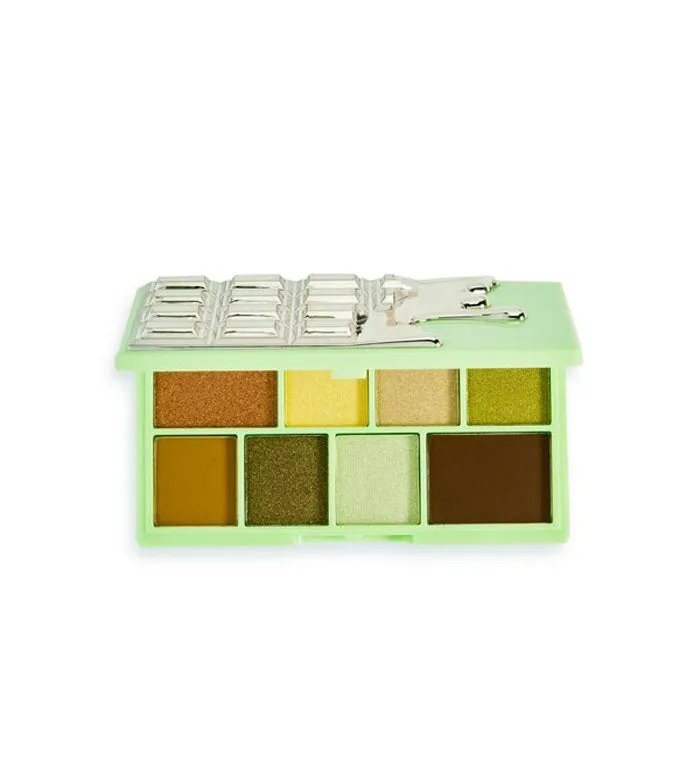 I HEART REVOLUTION  PALETA DE SOMBRAS DE OJOS CHOCOLATE MINI  PISTACHIO CREAM