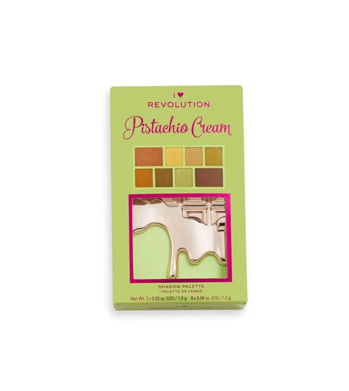 I HEART REVOLUTION  PALETA DE SOMBRAS DE OJOS CHOCOLATE MINI  PISTACHIO CREAM