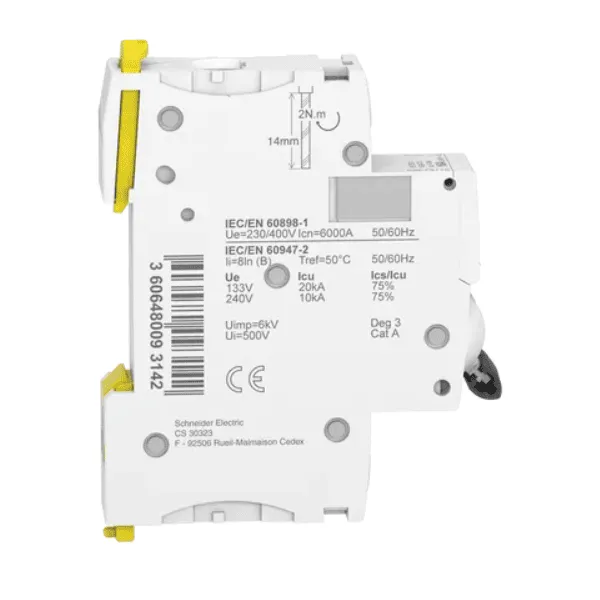 INTERRUPTOR AUTOMATICO MAGNETOTERMICO IC60N  1P  BLANCO 20 A