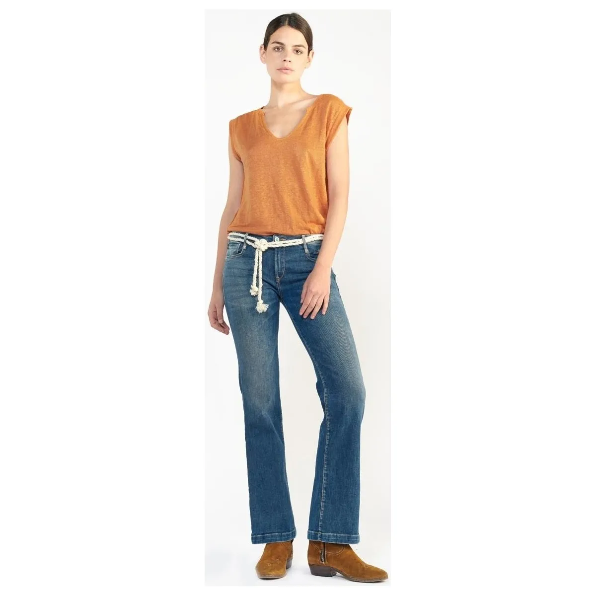 Jeans flare flare, largo 34