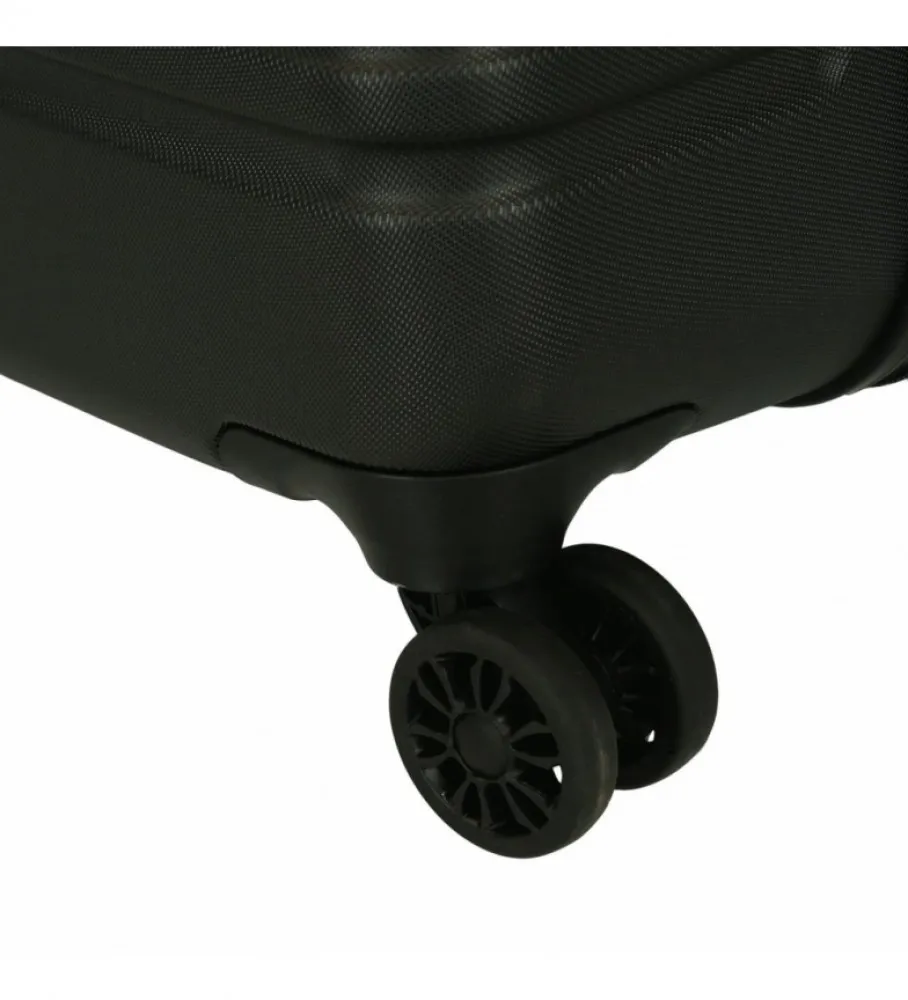 JUEGO DE MALETAS ROLL ROAD INDIA RíGIDAS NEGRO 40X55X20CM/48X70X27CM/55X80X29CM
