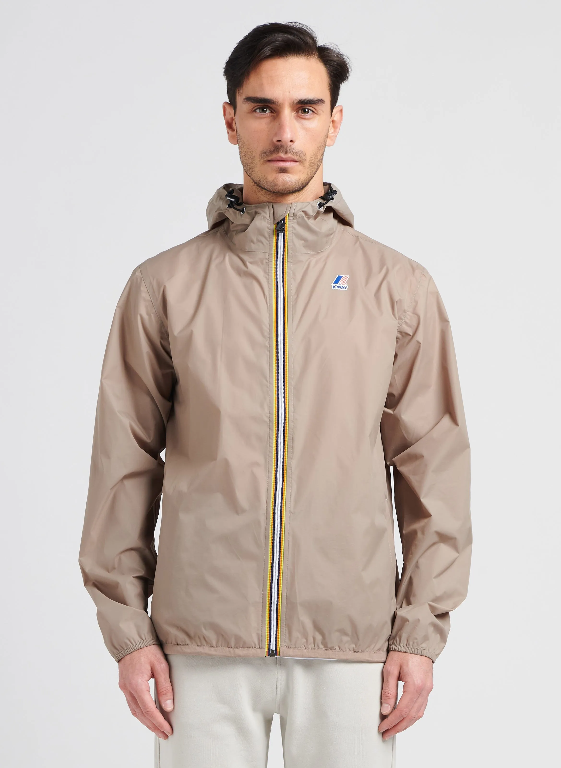KWAY LE VRAI 3.0 CLAUDE  CORTAVIENTOS RECTO CON CAPUCHA EN BEIGE