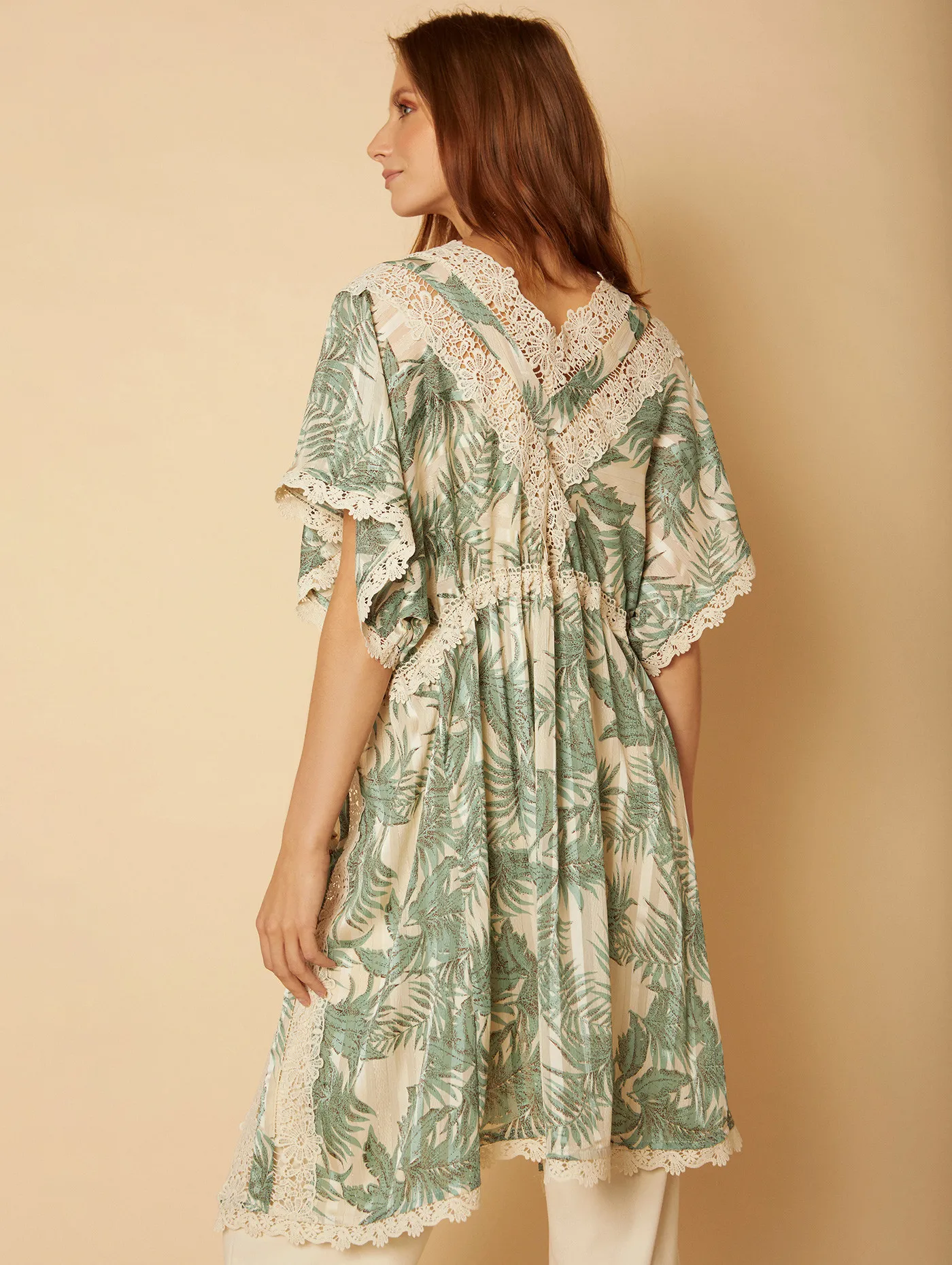 Kaftan gasa estampado