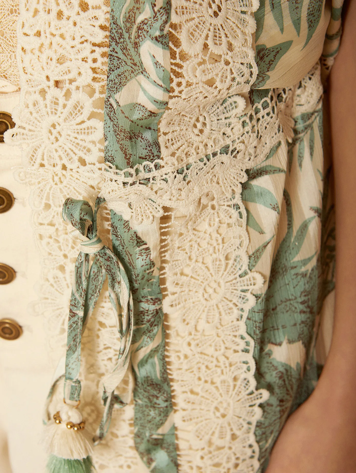 Kaftan gasa estampado