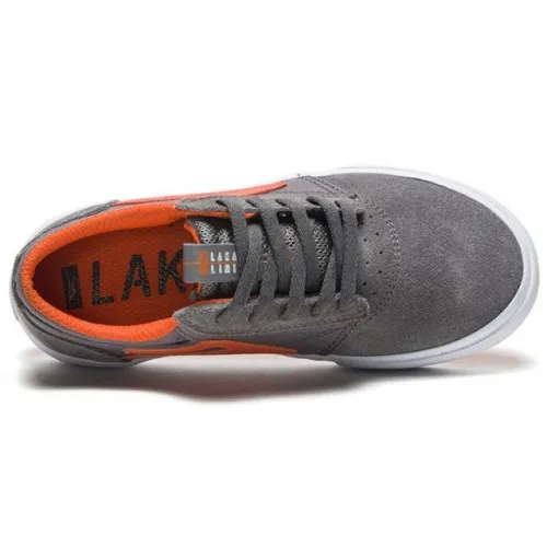 Lakai Griffin Kids Grey Rust Suede