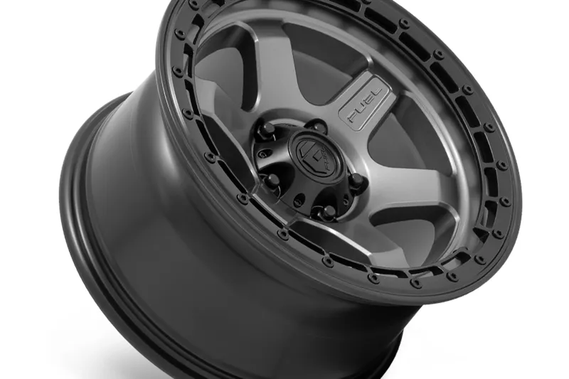 Llanta de aleación D752 Block Matte Gunmetal W/ Black Ring Fuel 9.0x17 ET1 71,5 5x127