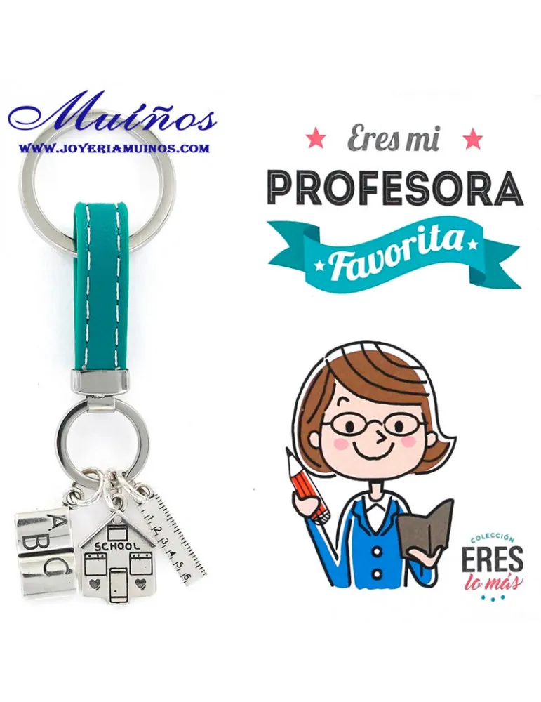 Llavero plata eres mi Profesora Favorita