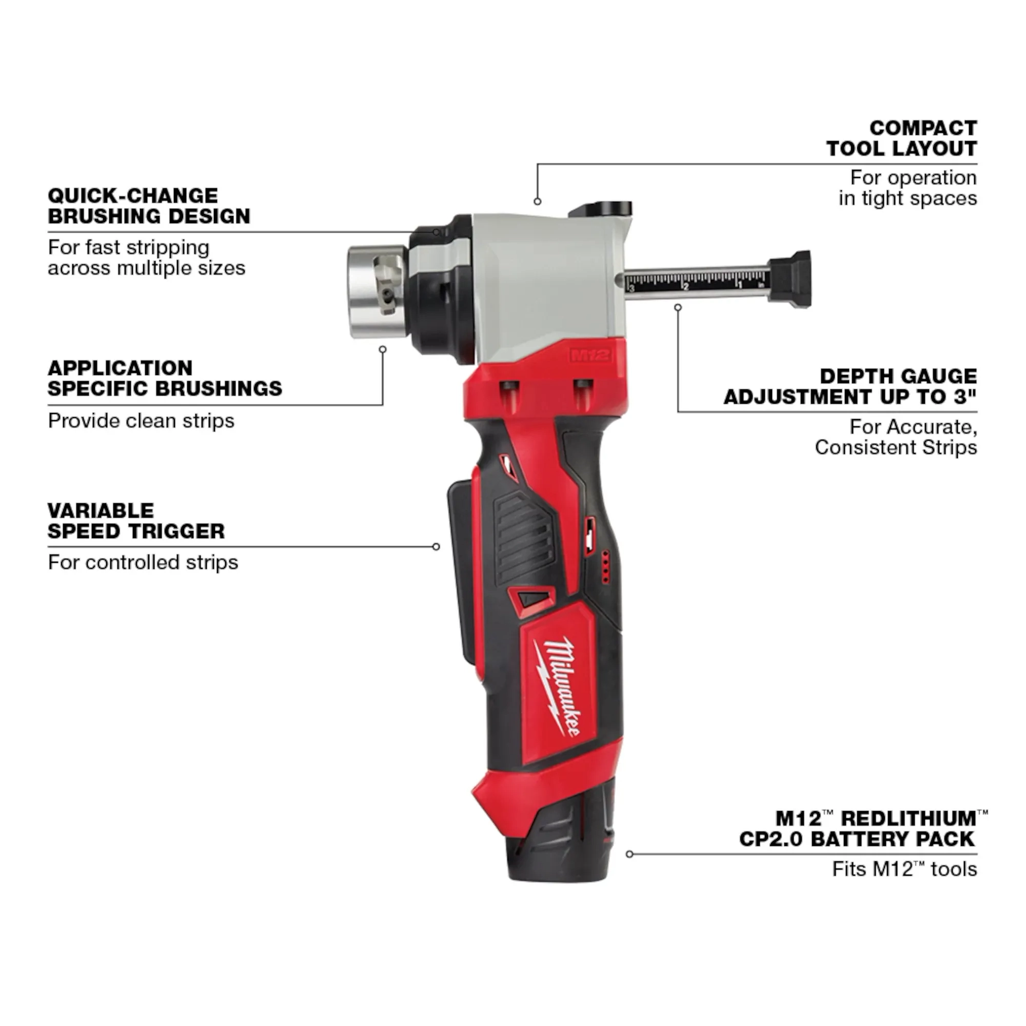 M12™ Cable Stripper Kit for Cu RHW / RHH / USE