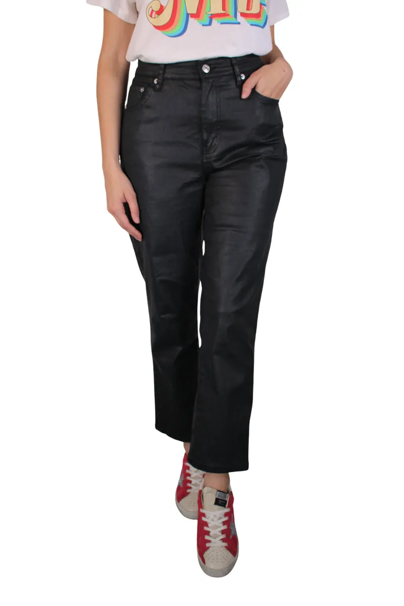 MANGO Pantalón Metalizado
