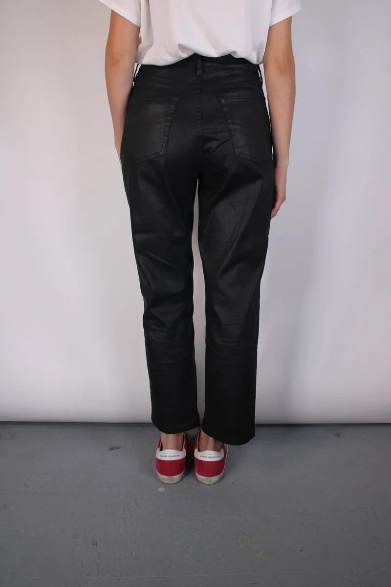 MANGO Pantalón Metalizado