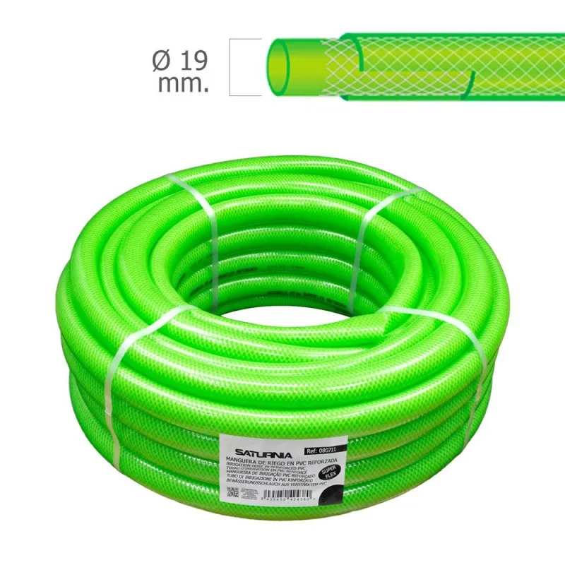 MANGUERA LATFLEX REFORZADO Ø 19 MM.   3/4 " ROLLO 50 METROS MANGUERA JARDIN, MANGUERA RIEGO, MANGUERA REFORZADA,