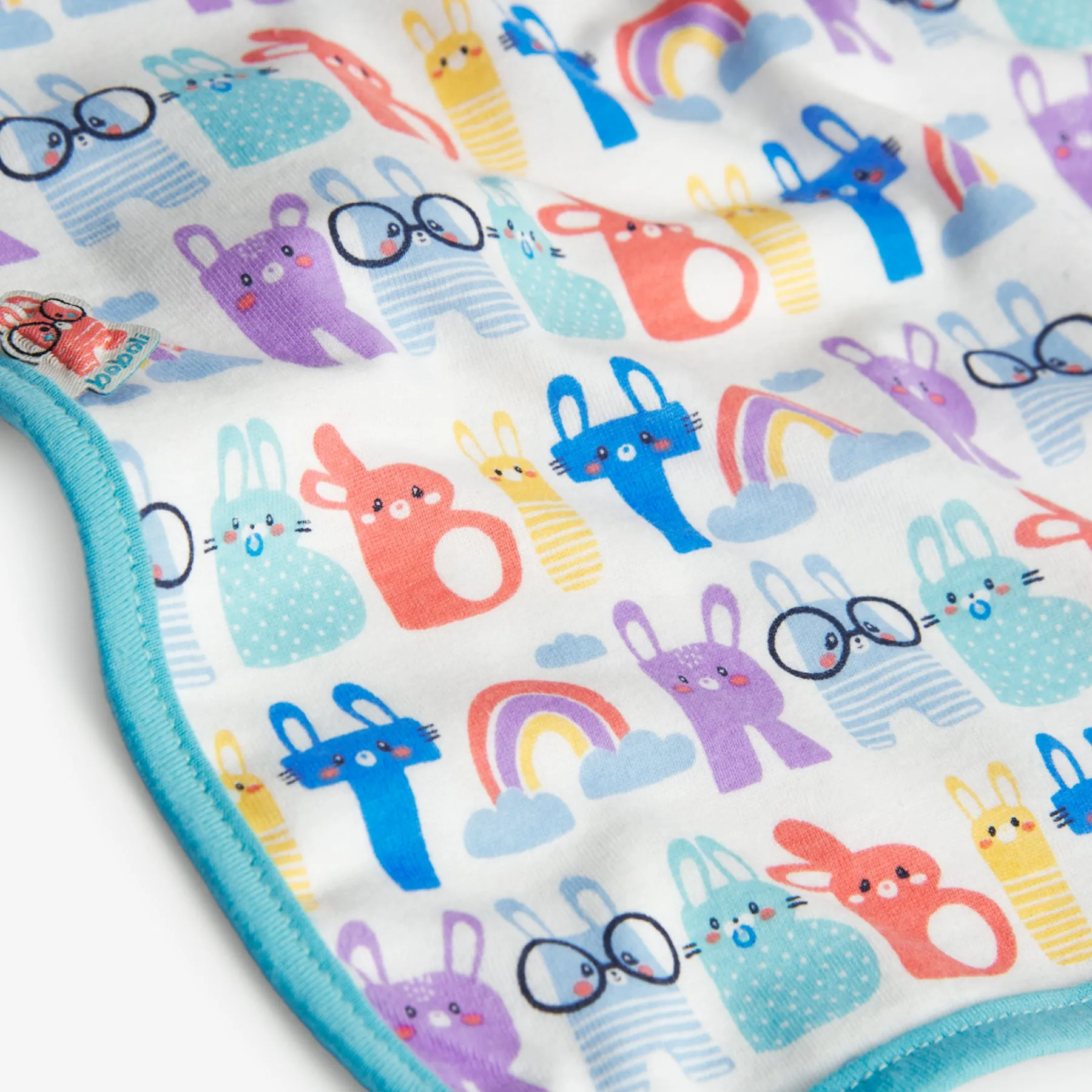Manta De Punto Estampada Para Bebé Color Crudo BOBOLI