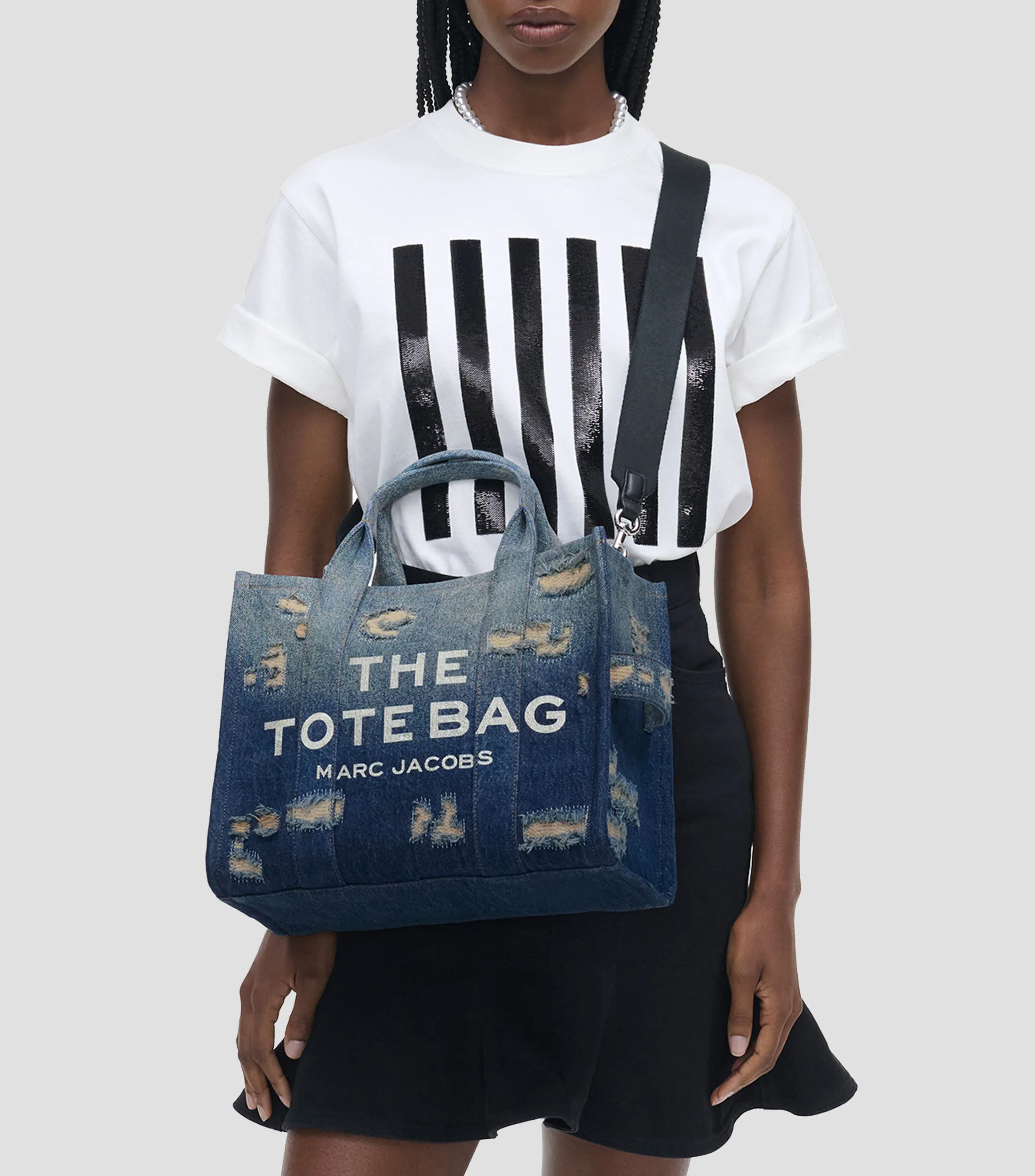 Marc Jacobs Bolso tote mediano en mezclilla The Rip and Repair Mujer