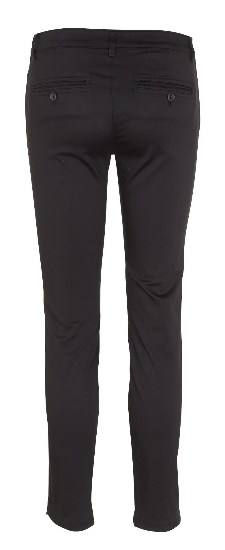 MARC O'POLO Pantalón slim tobillero de algodón en negro