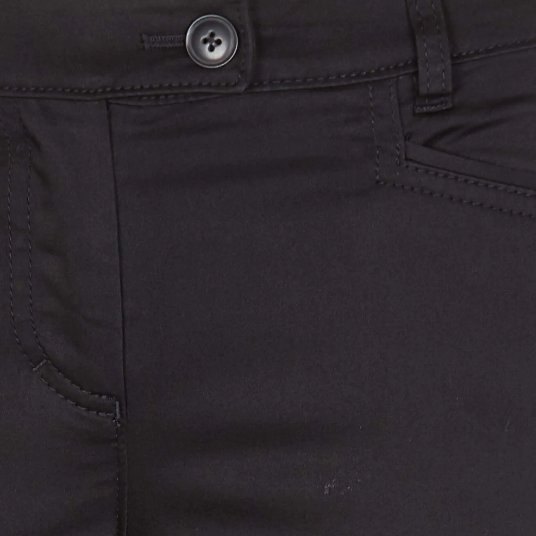MARC O'POLO Pantalón slim tobillero de algodón en negro