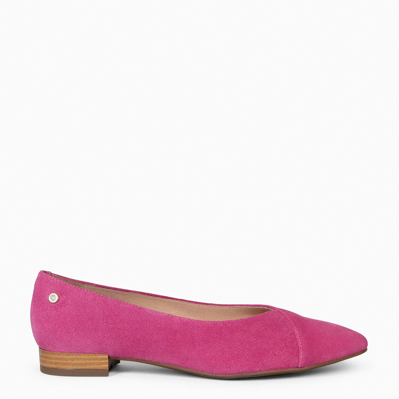 MARIE  ZAPATOS DE TACóN BAJO DE PUNTA FINA FUCSIA