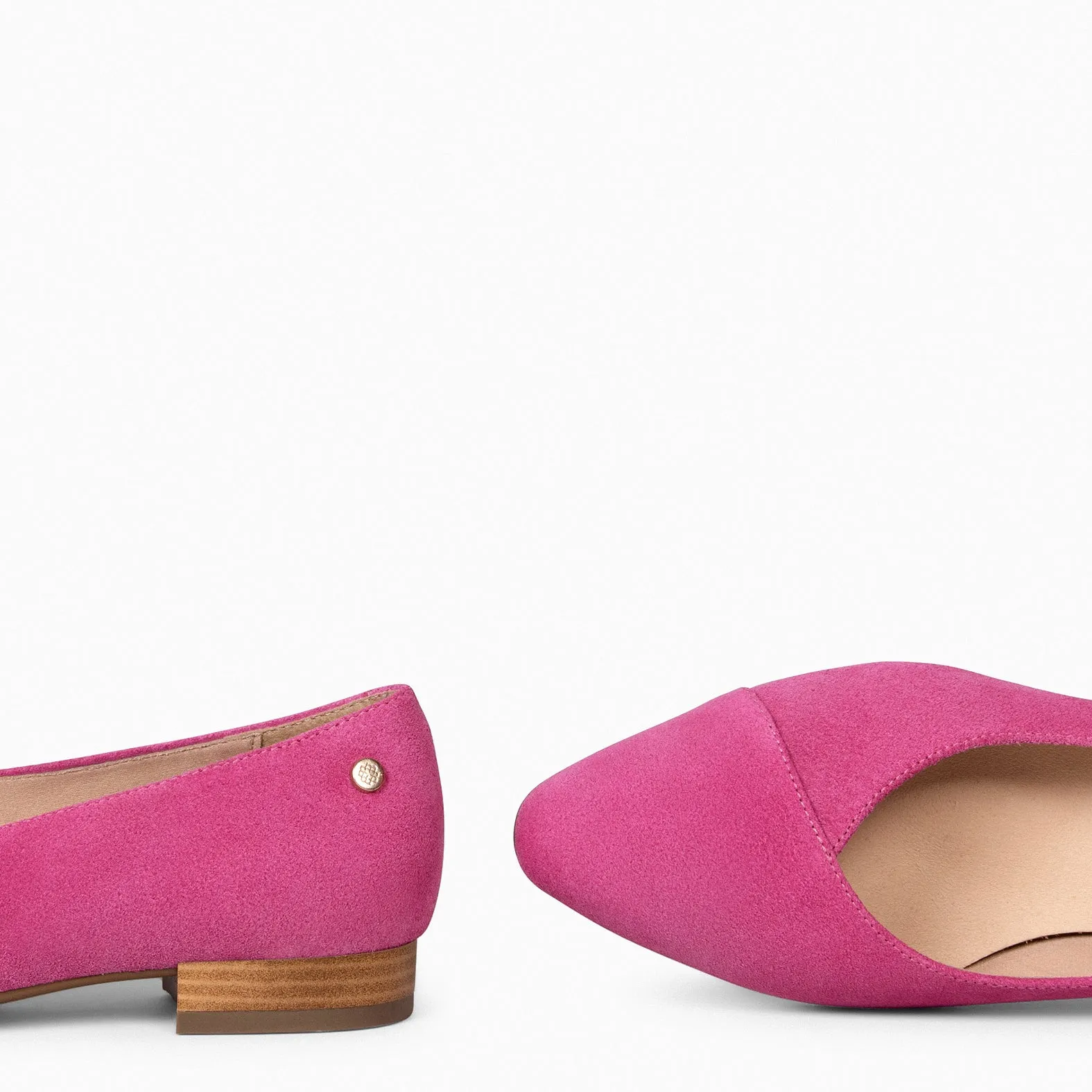 MARIE  ZAPATOS DE TACóN BAJO DE PUNTA FINA FUCSIA