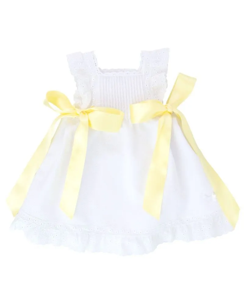Mini Vestido Piqué Ro Infantil Lazos Colores