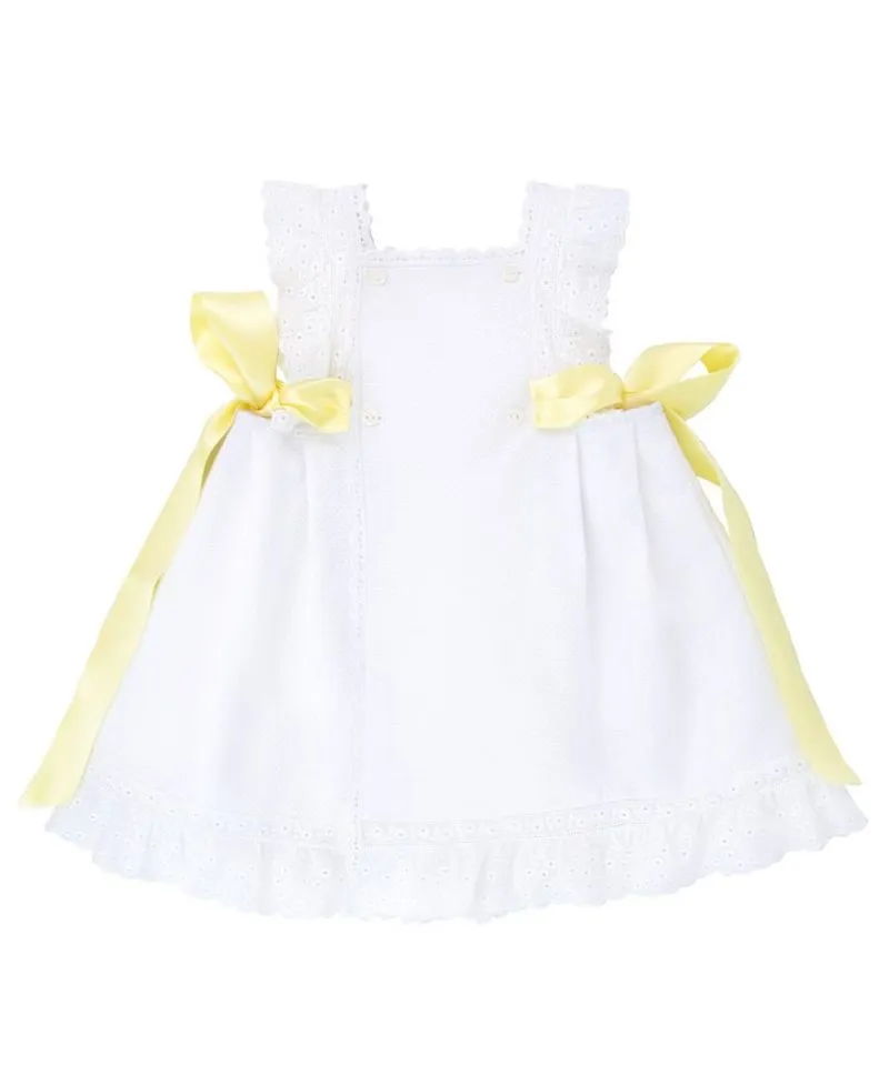 Mini Vestido Piqué Ro Infantil Lazos Colores