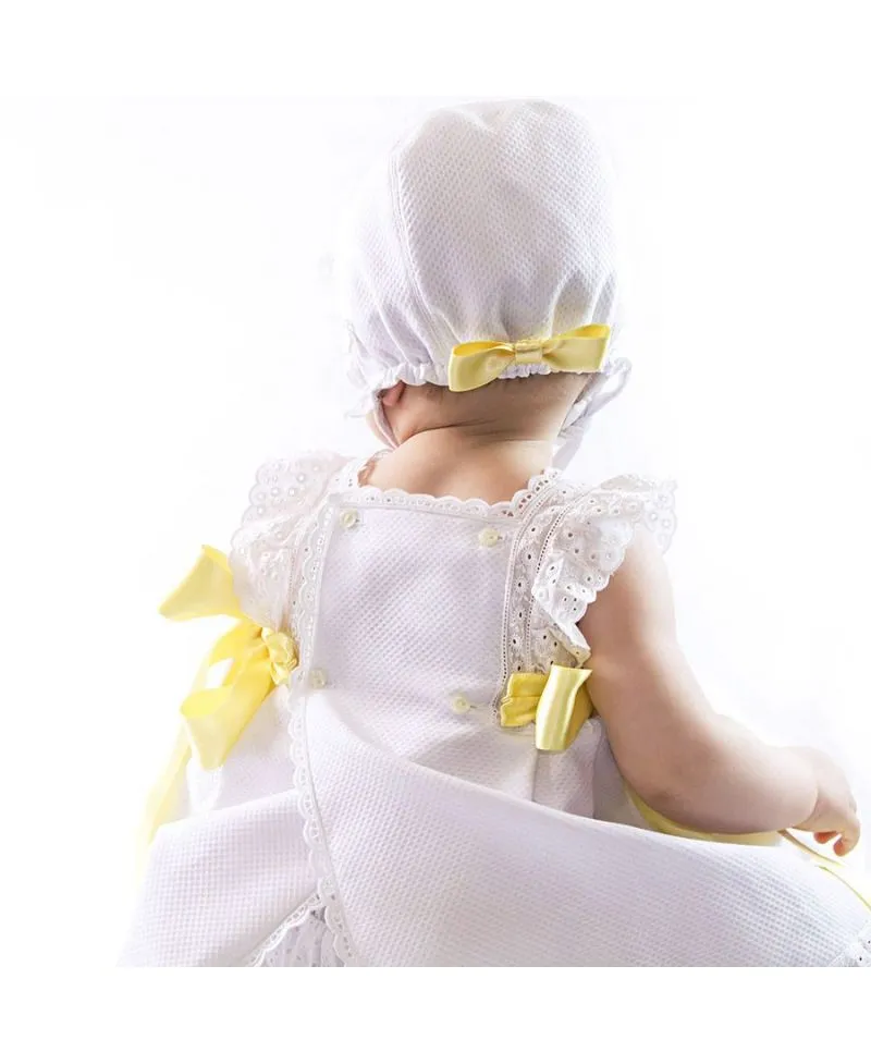 Mini Vestido Piqué Ro Infantil Lazos Colores