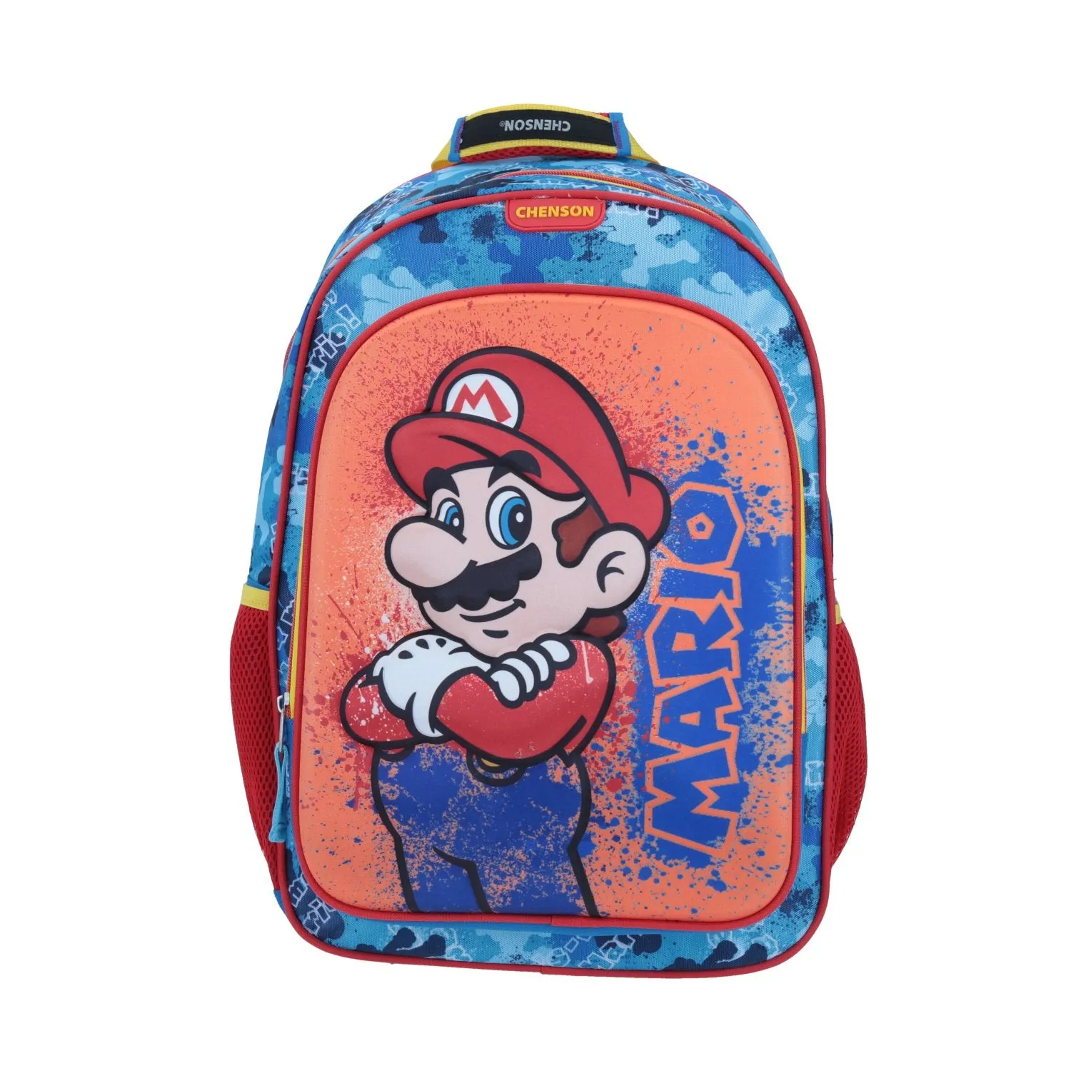 Mochila Azul Mario Bros Splash Chenson